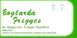 boglarka frigyes business card